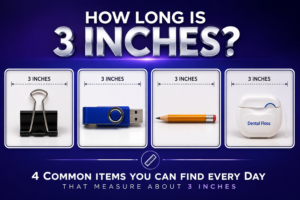 how long is 3 inches